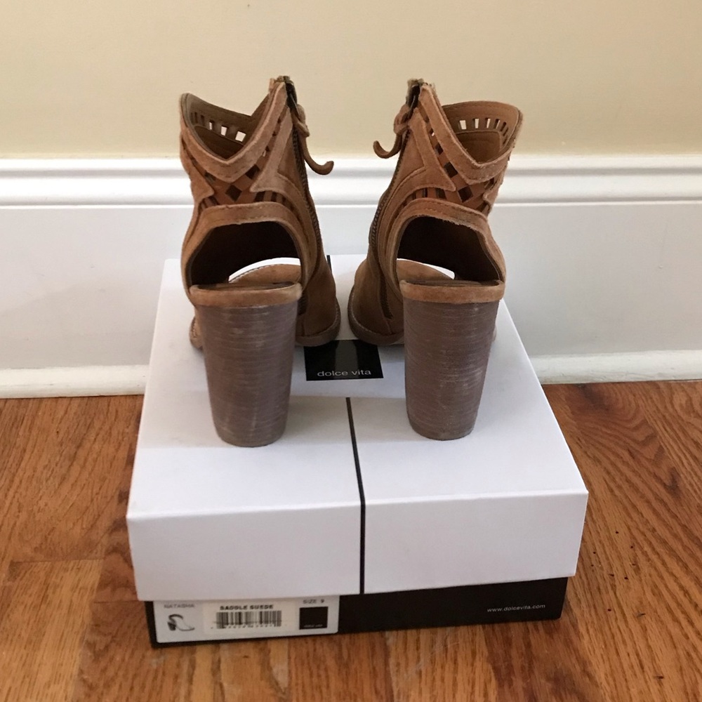 Dolce Vita Natasha Suede Leather Cutout Bootie - Picture 4 of 5
